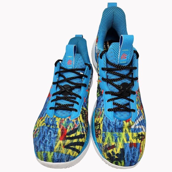 Under Armour Curry Flow 10 Sour Patch Kids sweet Basketball Shoes Men Size 14 - Picture 2 of 14